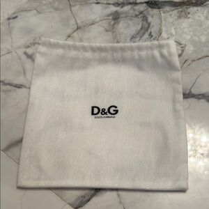 Dolce & Gabbana Ivory Logo Pouch